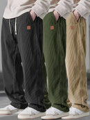 Men’s Straight Leg Corduroy Trousers – Comfortable Casual Wear