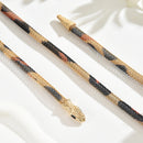 Punk Snake Necklace – Gold Serpent Pendant for Bold Style