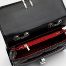 Elegant Black Chain Shoulder Bag – Faux Leather Luxury Style