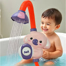 1Set Cartoon Cute Little Elephant Electric Shower, 360°Jet Water Wash Head, Baby Bath Sprayer, Bathroom Fun Water Play Toy