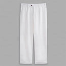 Men’s Formal Trousers – Hemmed Bottoms, Solid Color
