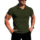 Men’s Short-Sleeve Slim Polo – Fitness & Running Shirt