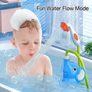 Watering Elephant Baby Bath Toy Spinning Fun Sensory Play Elephant Water Pump Toy Strong Suction ABS Waterfall Bathtub Toy