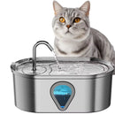 Automatic Cat Water Fountain – 3.5L Stainless Steel with LED