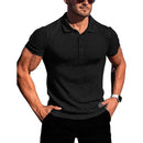 Men’s Short-Sleeve Slim Polo – Fitness & Running Shirt