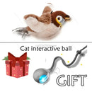 Interactive Electric Bird Toy – Flapping Wings & Catnip for Cats ✅