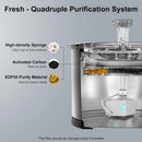 1.5L Stainless Steel Pet Fountain – Quiet, Safe & Easy to Clean