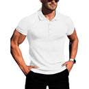 Men’s Short-Sleeve Slim Polo – Fitness & Running Shirt