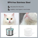 1.5L Stainless Steel Pet Fountain – Quiet, Safe & Easy to Clean