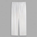 Men’s Formal Trousers – Hemmed Bottoms, Solid Color