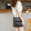 Elegant Black Chain Shoulder Bag – Faux Leather Luxury Style