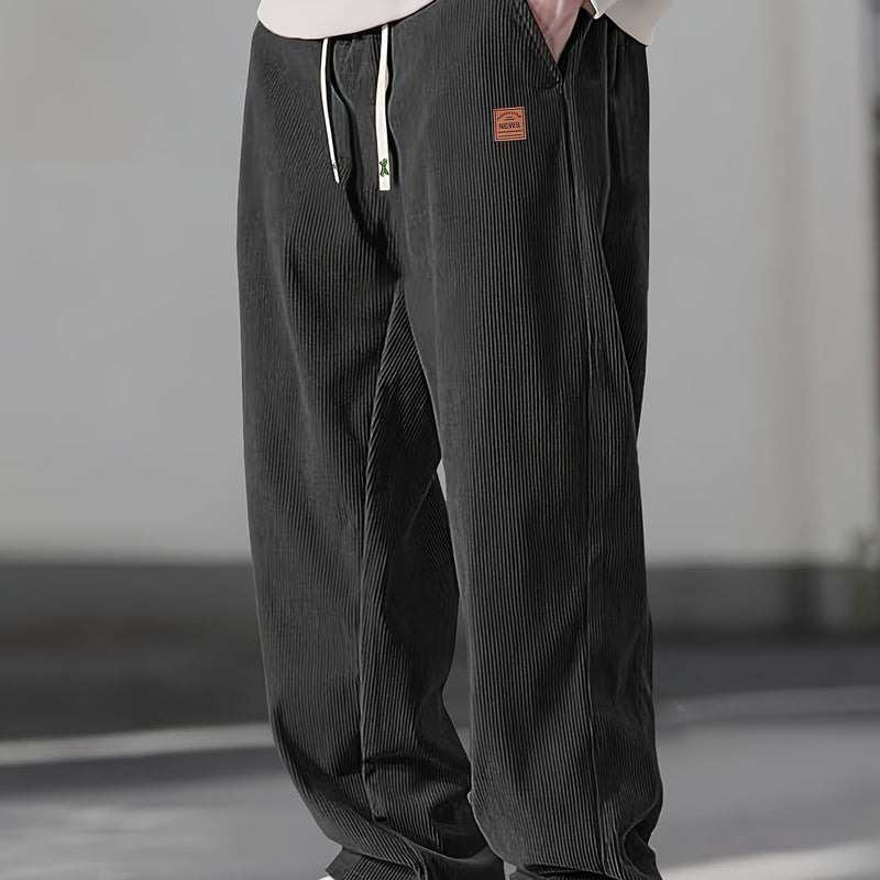Men’s Straight Leg Corduroy Trousers – Comfortable Casual Wear