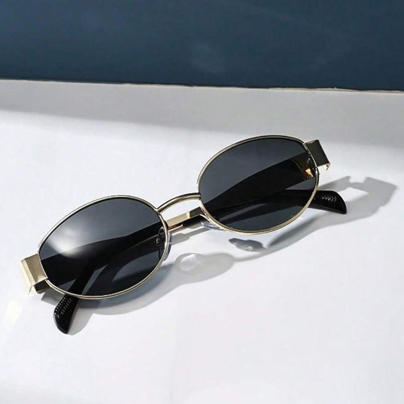 Retro Oval Metal Sunglasses – Classic Style for Summer Adventures