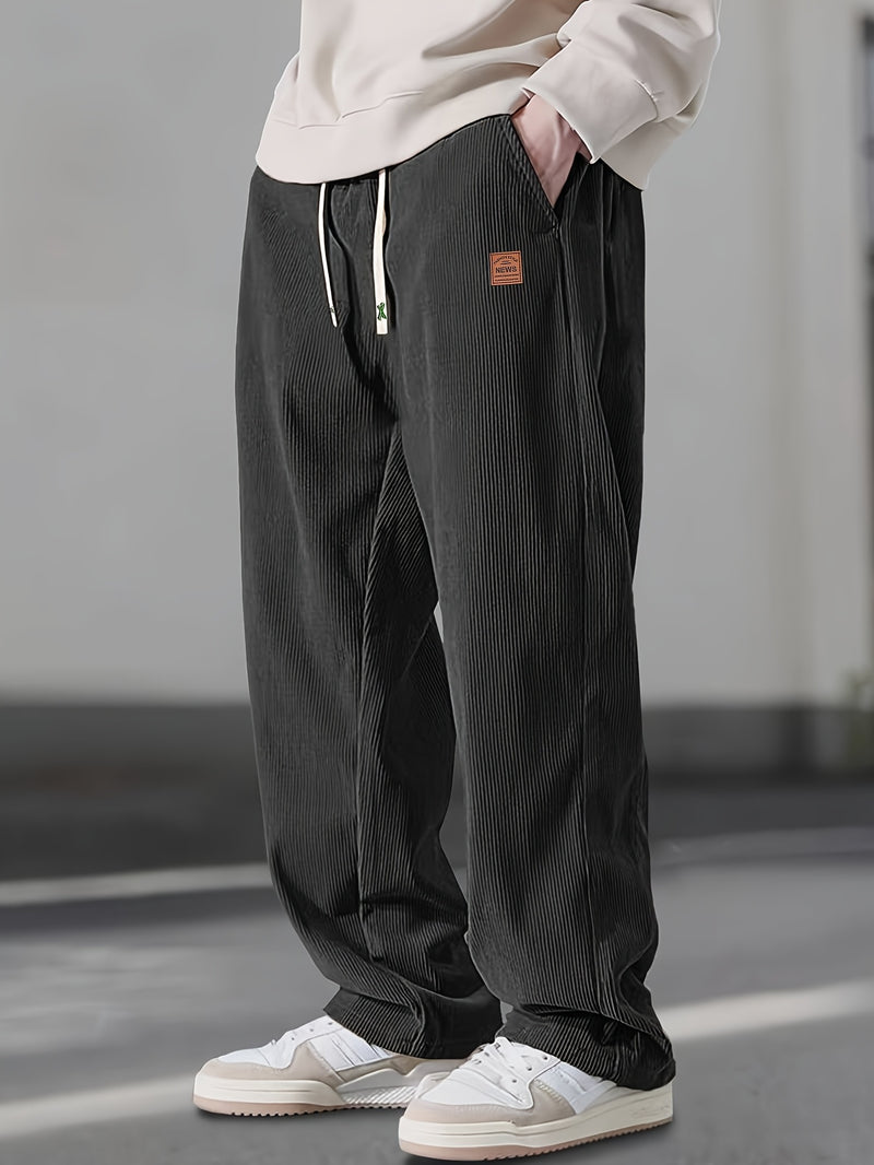 Men’s Straight Leg Corduroy Trousers – Comfortable Casual Wear