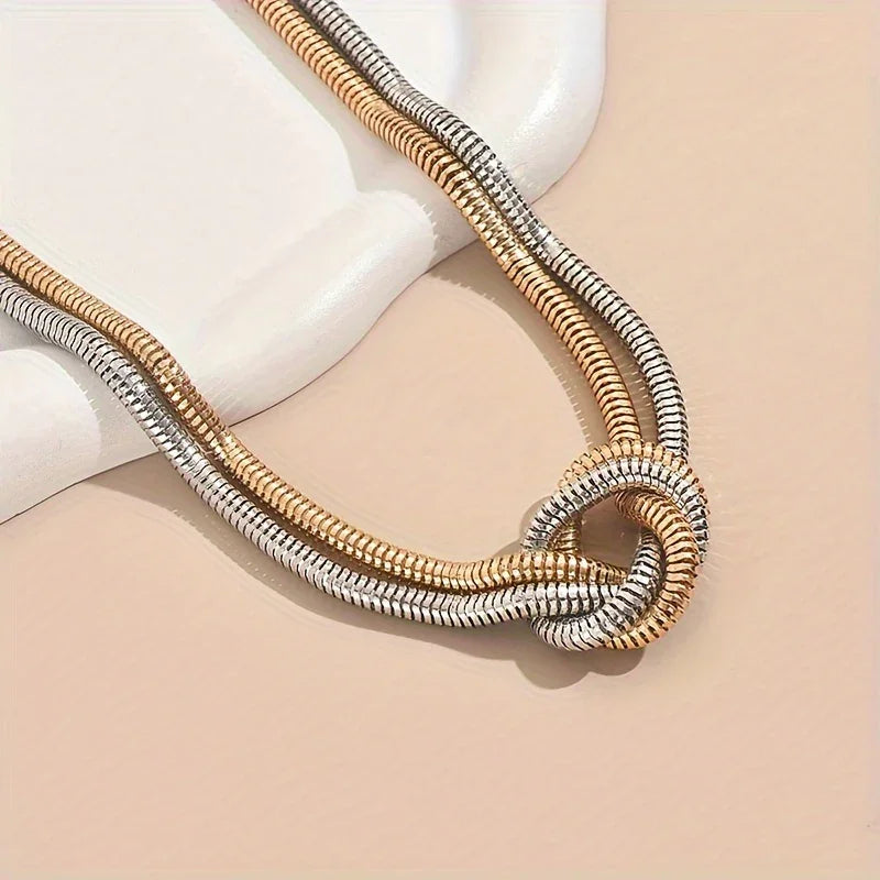 Elegant Snake Chain Choker – Stylish Stainless Steel Necklace