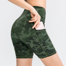 Women’s High-Waist Yoga Shorts – Pocket & Compression Fit ✅