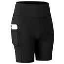 Women’s High-Waist Yoga Shorts – Pocket & Compression Fit ✅