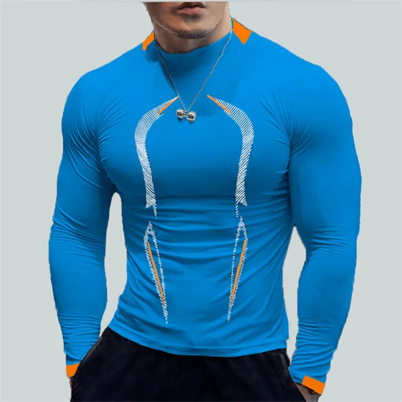 Men’s Oversized Gym Shirt – Long Sleeve Quick-Dry Training Top ✅