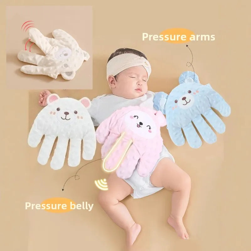 0-3Y Electric Baby Soothing Palm Hand Automatic Patting Sleep Companion Beater Sleeping Aid Pillow soother Toys for Calming Baby