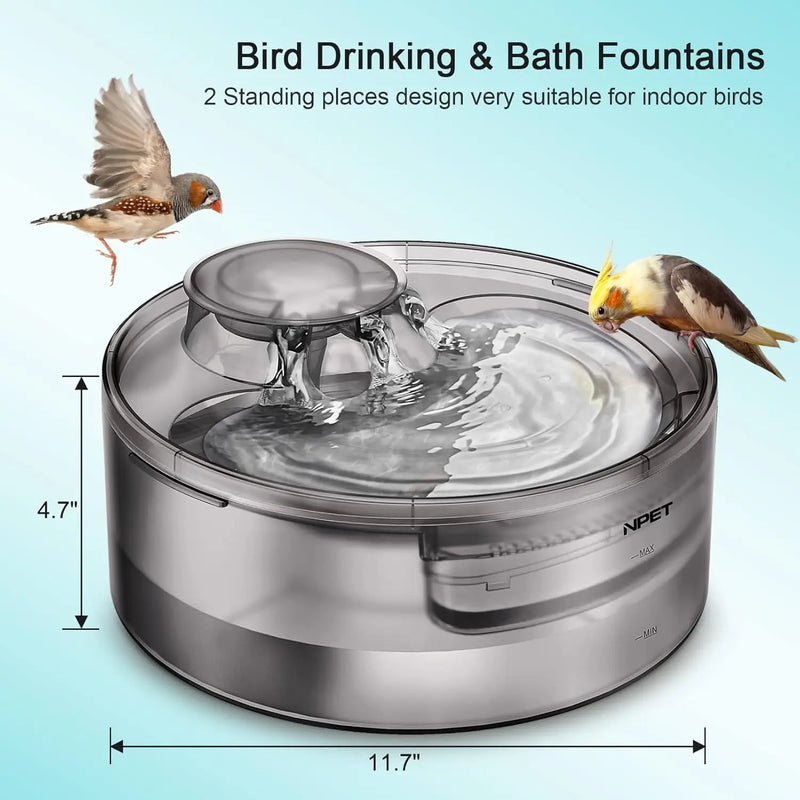 NPET DF10 Automatic Pet Water Fountain – 5L for Cats & Dogs