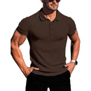 Men’s Short-Sleeve Slim Polo – Fitness & Running Shirt