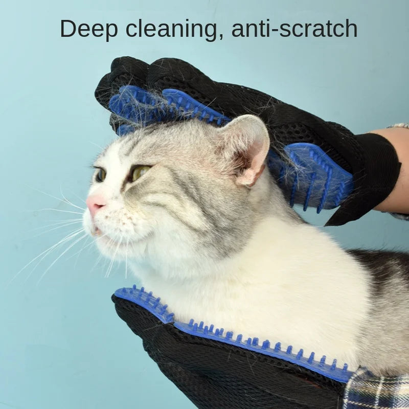 Cat & Dog Grooming Gloves – Bathing, Brushing & Hair Cleaning
