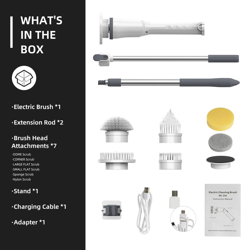 Viladepot 9-in-1 Electric Cleaning Brush