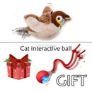 Interactive Electric Bird Toy – Flapping Wings & Catnip for Cats ✅