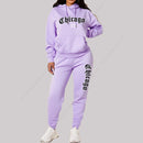 Women’s Chicago Tracksuit – 2-Piece Hoodie & Pants Set