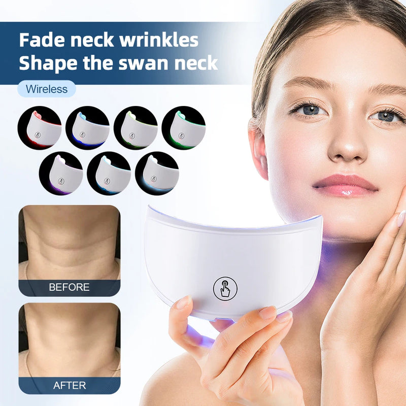 Color LED Neck Mask – Anti-Wrinkle & Skin Brightening Care (