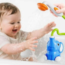 Watering Elephant Baby Bath Toy Spinning Fun Sensory Play Elephant Water Pump Toy Strong Suction ABS Waterfall Bathtub Toy