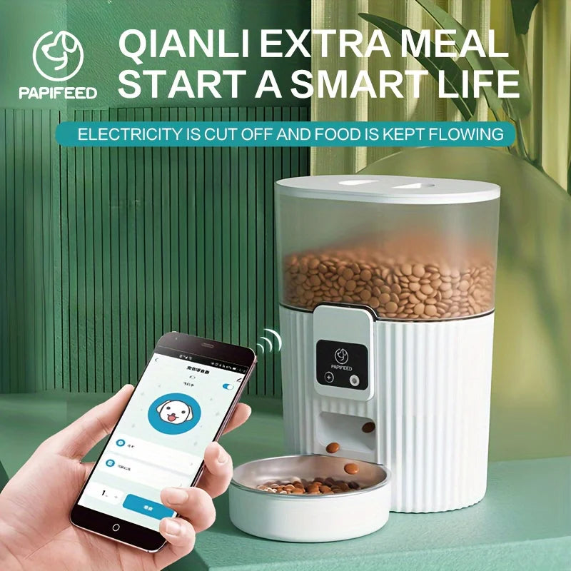 Smart Cat & Dog Feeder – PAPIFEED WiFi Auto Food Machine