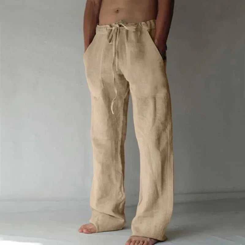 Men’s Baggy Cotton-Linen Pants – Casual & Breathable Joggers