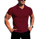 Men’s Short-Sleeve Slim Polo – Fitness & Running Shirt