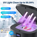 KUNPHY Ultrasonic Dental Cleaner – UV Light & Digital Timer, 300ML