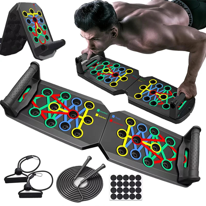 Portable Push-Up Board – Multifunctional Foldable Fitness Trainer ✅