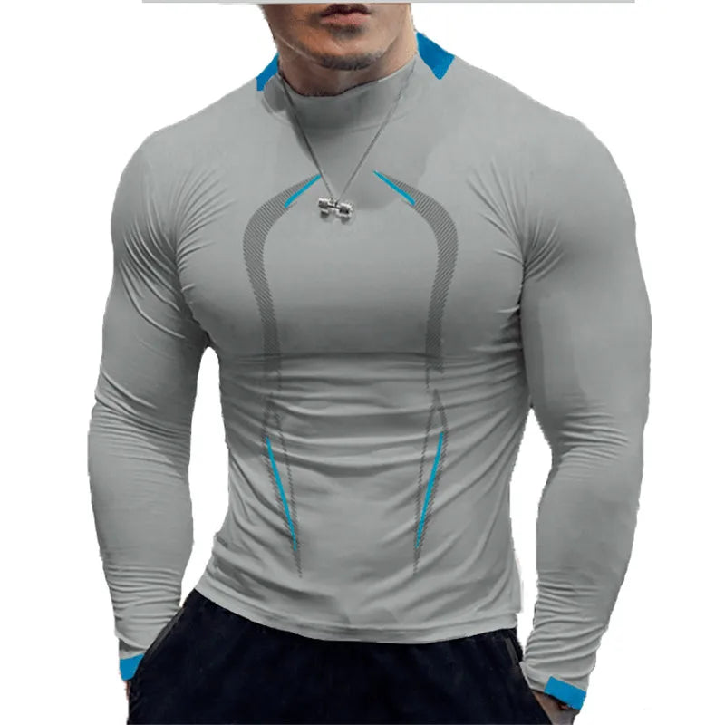 Men’s Oversized Gym Shirt – Long Sleeve Quick-Dry Training Top ✅
