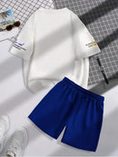 Men’s Fashion Summer 2-Piece – Personalized Print Tee & Shorts