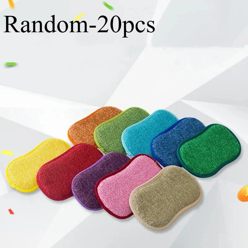 5-Piece Sponge Cleaning Brush Set – Soft Scrubbing Pads for Kitchen