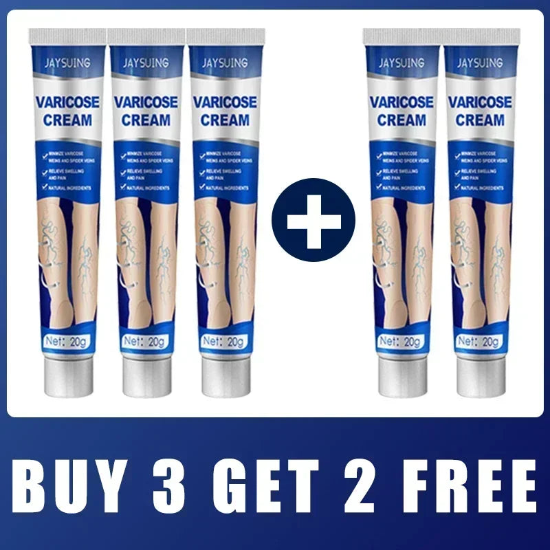 Varicose Vein Cream – Relieves Pain & Reduces Spider Veins ✅