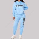 Women’s Chicago Tracksuit – 2-Piece Hoodie & Pants Set