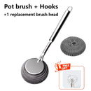 Steel Wool Pot Brush – Kitchen Cleaning & Dish Scrubber