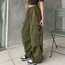 Women's High Waist Cargo Pants