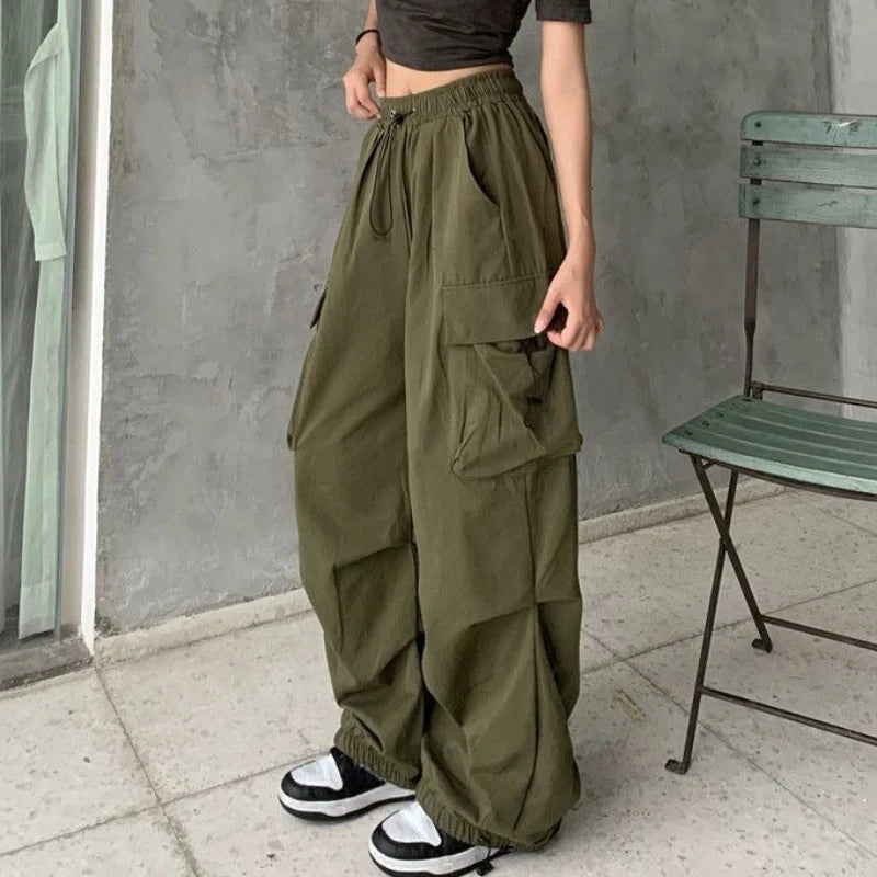 Women's High Waist Cargo Pants