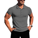 Men’s Short-Sleeve Slim Polo – Fitness & Running Shirt