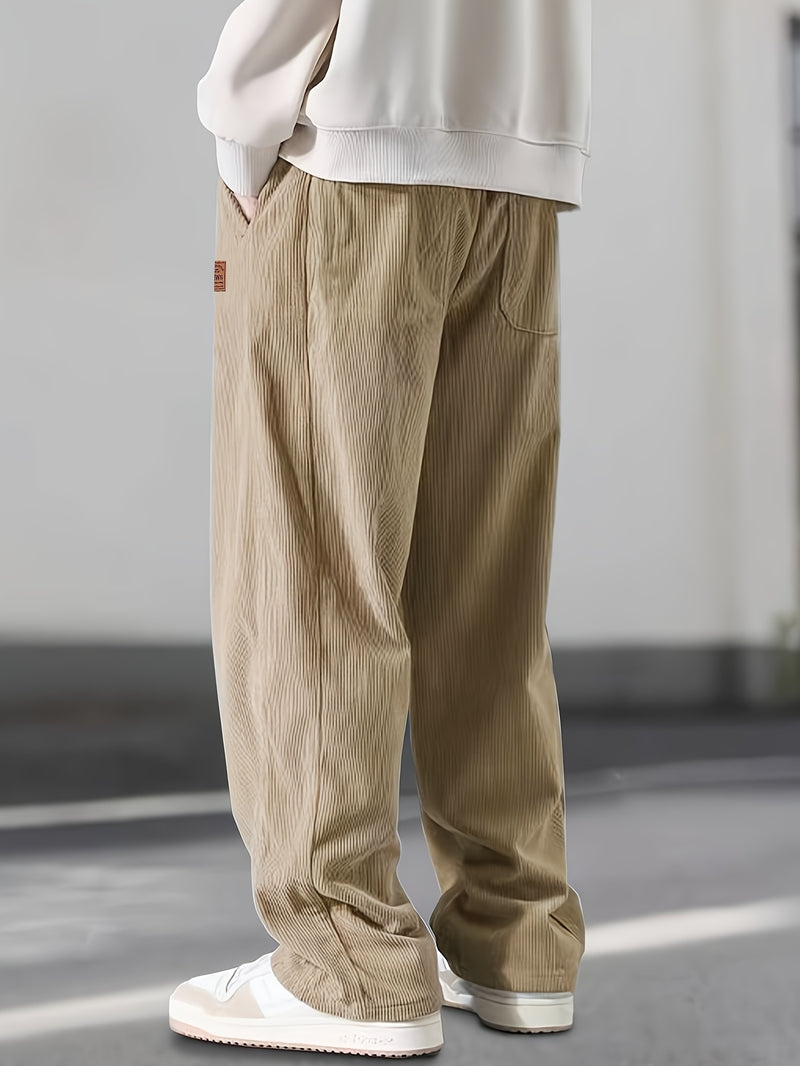Men’s Straight Leg Corduroy Trousers – Comfortable Casual Wear