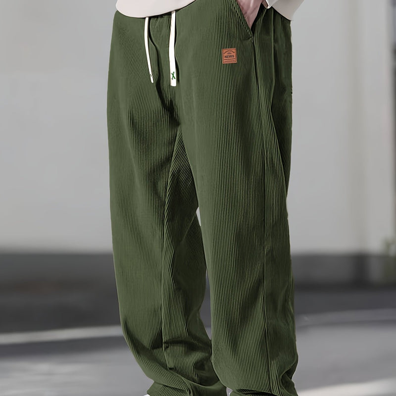Men’s Straight Leg Corduroy Trousers – Comfortable Casual Wear