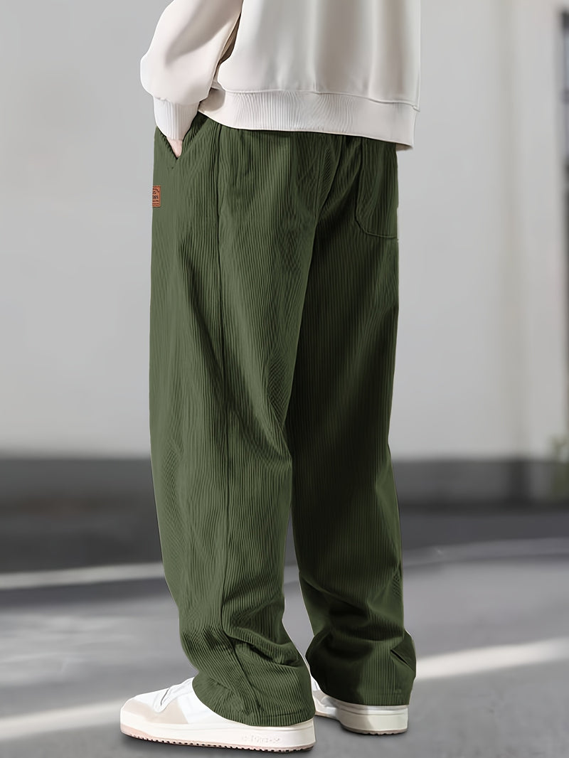 Men’s Straight Leg Corduroy Trousers – Comfortable Casual Wear