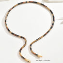 Punk Snake Necklace – Gold Serpent Pendant for Bold Style
