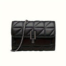 Elegant Black Chain Shoulder Bag – Faux Leather Luxury Style